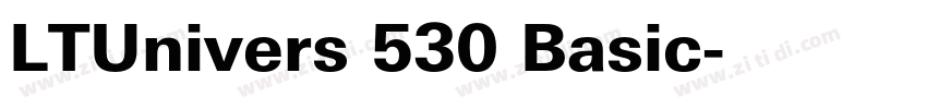LTUnivers 530 Basic字体转换